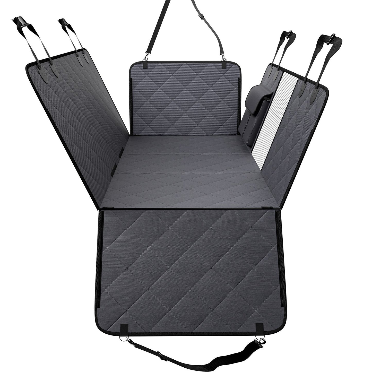 54 X 24 Dog Car Seat Cover for Back Seat, Waterproof Back Seat Extender for Dogs with Hard Bottom, Easy to Use and Clean